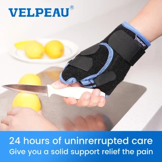 VELPEAU สายรัดข้อมือพร้อม Thumb Spica Splint สําหรับ Tenosynovitis ของ De Quervain, Carpal Tunnel Pain, Stabilizer สําหรับ Tendonitis, โรคข้ออักเสบ, แพลงและแตกหัก Forearm สนับสนุน Cast