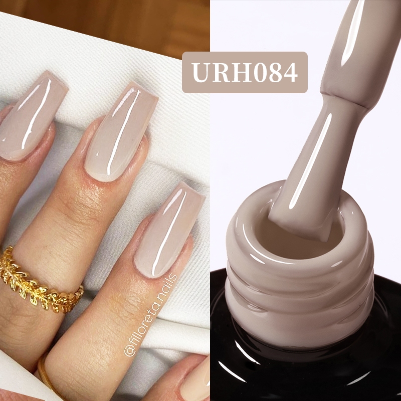 UR SUGAR สีเทาเจลยาทาเล็บที่มีสีสันเลื่อมเจล Soak Off UV LED เล็บเจล DIY Design Vernis กึ่งถาวร