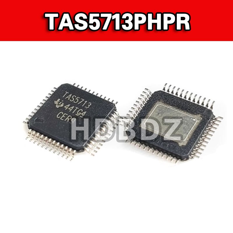 1-5PCS TAS5713PHPR HTQFP-48 ชิปเครื่องขยายเสียงเสียง IC SMD TAS5713