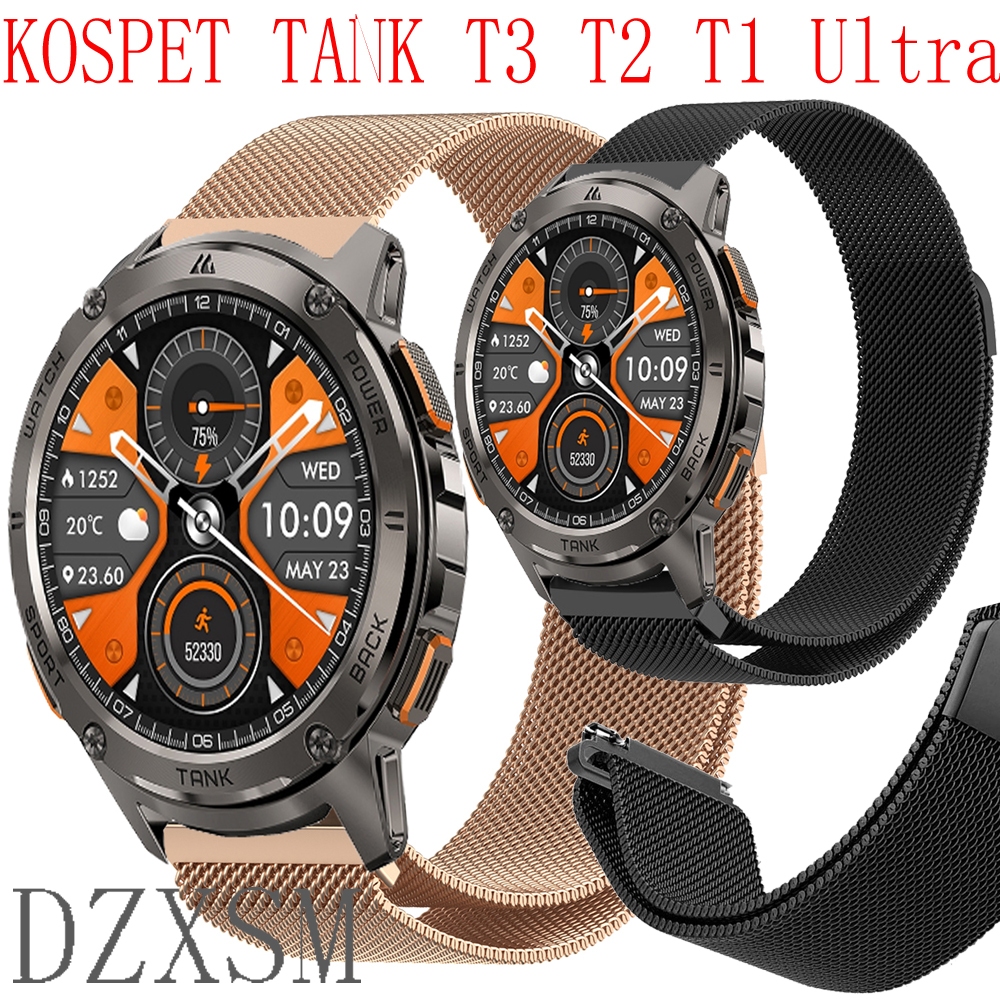 KOSPET TANK T3 สาย สายสแตนเลสสําหรับ KOSPET TANK T3 T2 Ultra T1 smartwatch อุปกรณ์เสริมสายนาฬิกาอัจฉ