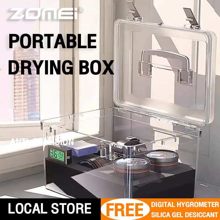 Zomei dry boxตู้ กันชื้นกล่อง กันและความชื้นตู้เก็บกล้อง กล่องใส่กล้องถ่ายรูป camera dry box กล่องเก็บกล้อง กันชื้น กล่องกันชื้น กล่องสูญญกาศ ตู้กันชื้นกล้องกล่องดูดความชื้น ดูดความชื้น ซองกันชื้น กล่องเก็บความชื้นกล้อง