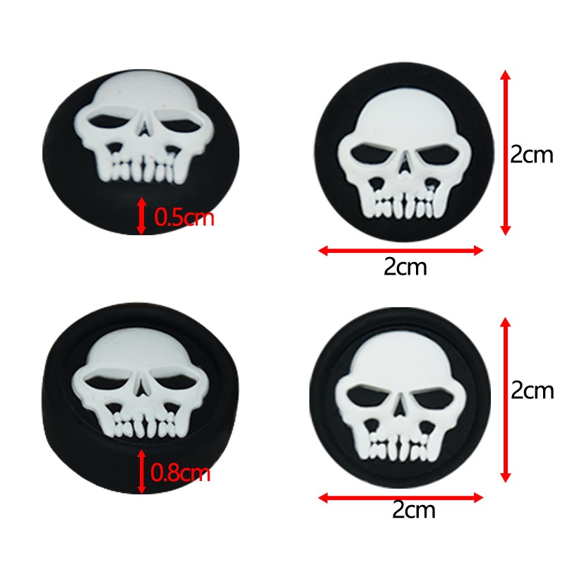 ซิลิโคน Analog Thumbstick จอยสติ๊ก Grips สําหรับ PS4/PS5 Gamepad Non-slip Rocker หมวก Thumb Caps สําหรับ PS4/PS5 controller skull keycaps