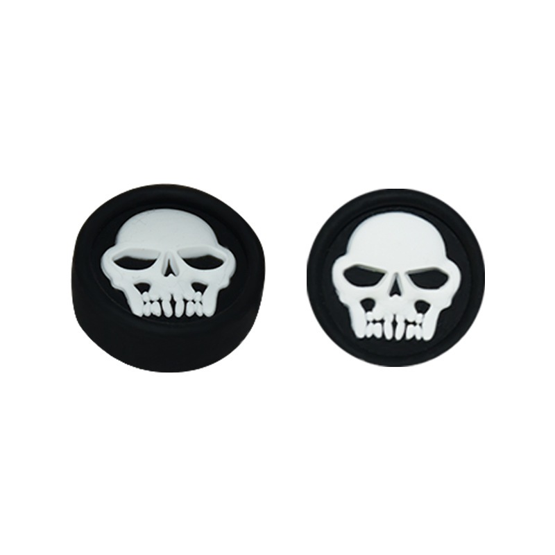 ซิลิโคน Analog Thumbstick จอยสติ๊ก Grips สําหรับ PS4/PS5 Gamepad Non-slip Rocker หมวก Thumb Caps สําหรับ PS4/PS5 controller skull keycaps