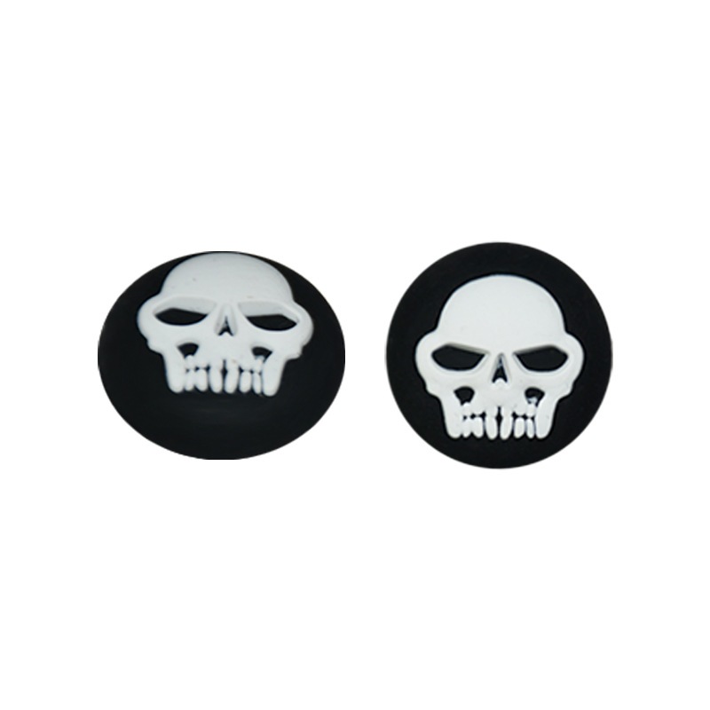 ซิลิโคน Analog Thumbstick จอยสติ๊ก Grips สําหรับ PS4/PS5 Gamepad Non-slip Rocker หมวก Thumb Caps สําหรับ PS4/PS5 controller skull keycaps