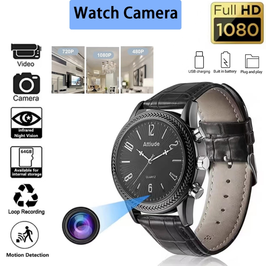 กล้อง กล้องไร้สาย camera กล้องบันทึกวิดีโอ HD 1080P มองเห็นที่มืด อินฟราเรด ตรวจจับการเคลื่อนไหว