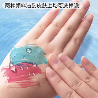 มินิสีน้ําสีวอลนัทกล่องอะคริลิคใสกล่องแบบพกพาแบบพกพาคู่มือ Sketch Travel ภาพวาดหนังสือ Palette