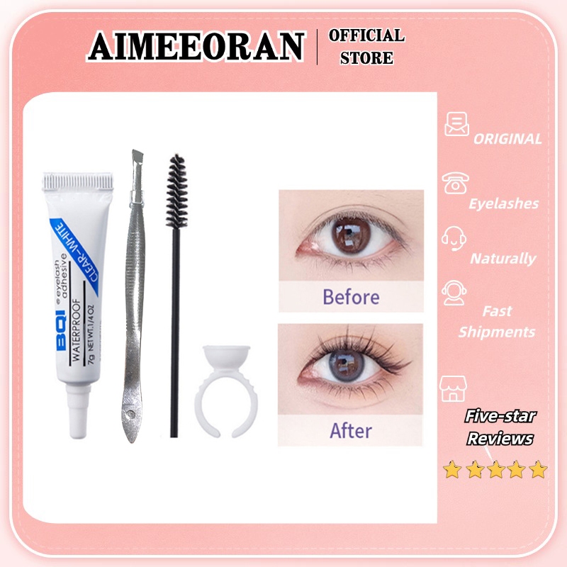 พร้อมส่ง+COD ชุดขนตาปลอม จุดมุ่งหมาย สี่ชุดพร้อมถาดแหวนที่สะดวก