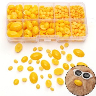 ตาสีเหลืองจมูกอุปกรณ์เสริมด้านล่างแบนอุปกรณ์รูปไข่ตุ๊กตาตุ๊ก…