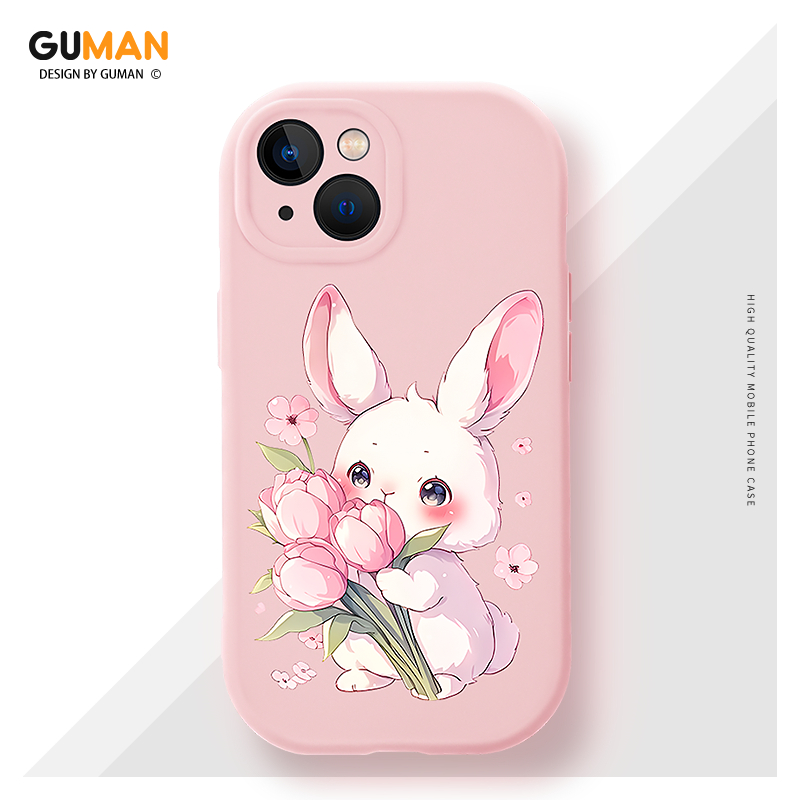 GUMAN เคสไอโฟน เคสซิลิโคนนุ่มกันกระแทกน่ารักตลก เคสโทรศัพท์ for iPhone 17 16 15 14 13 12 11 Pro Max 