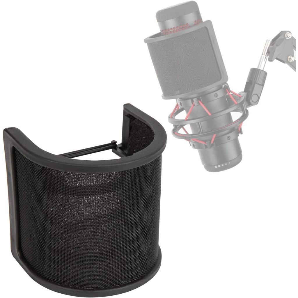Hyperx QuadCast S Pop Filter-ไมโครโฟนกระจกไมโครโฟนโฟมไมโครโฟนอุปกรณ์เสริมใช้งานร่วมกับ HyperX QuadCast S Mic