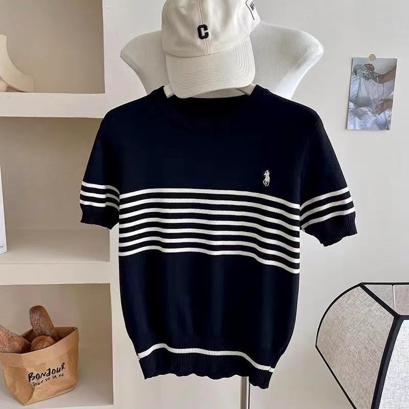 สไตล์เกาหลีผู้หญิงสุภาพสตรีหลวมถักลายเสื้อแขนยาวเสื้อ Baju Wanita Panjang Tops
