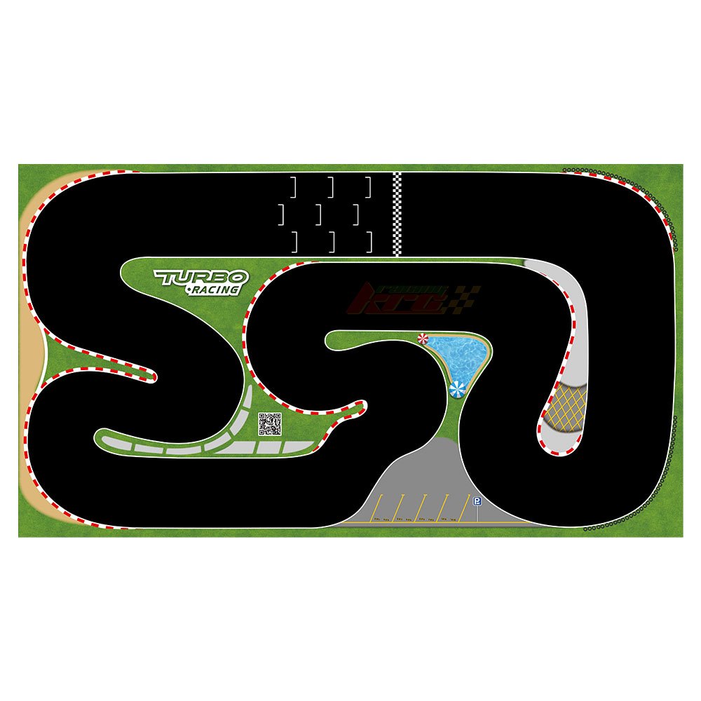50x95 ซม.160x90 ซม.120x80 ซม.180x80 ซม.แบบพกพา Turbo Racing แผ่นยาง 1:76 RC Mini รถ Track Race อุปกรณ์เสริมสําหรับตาราง Racing รถ