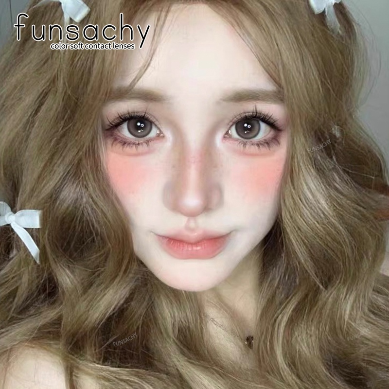 ตอนแทคเลนส์สายตาสั้น 0.0~-800 คอนแทคเลนส์รายวัน ธรรมชาติ ตาโต 2 ชิ้น 1 คู่ 1 ปี จัดส่งจากประเทศไทย - รูปที่ 2