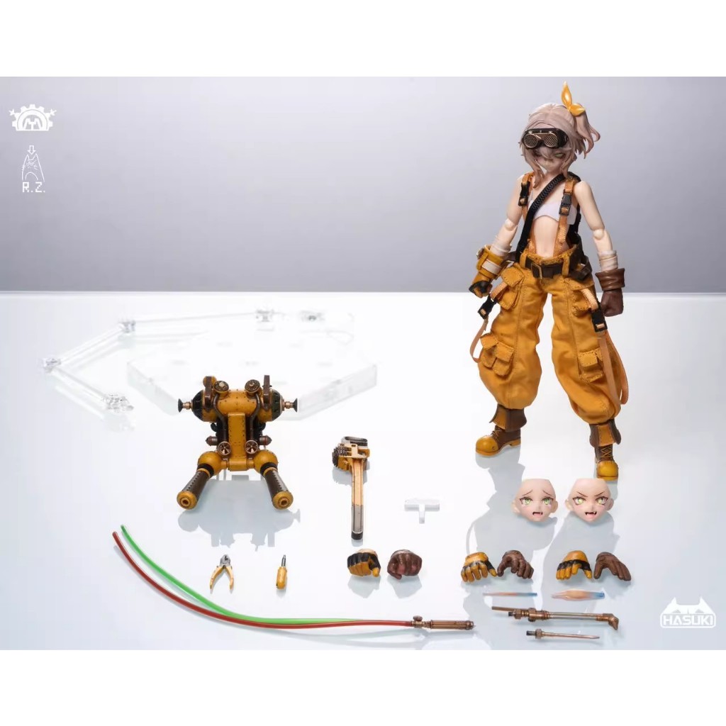 พร้อมสต็อก HASUKI God Cat Beating 1/12 PA007 Mechanic Fiona Action Figure