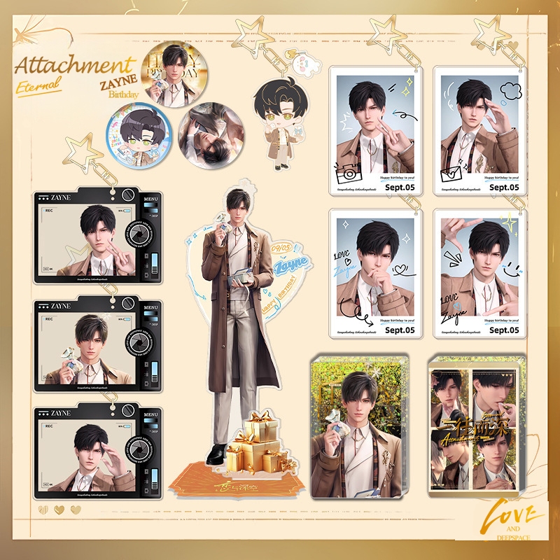 Love and deepspace Zayne วันเกิดรอบพวงกุญแจจี้ badge big standee ของขวัญ K9MR