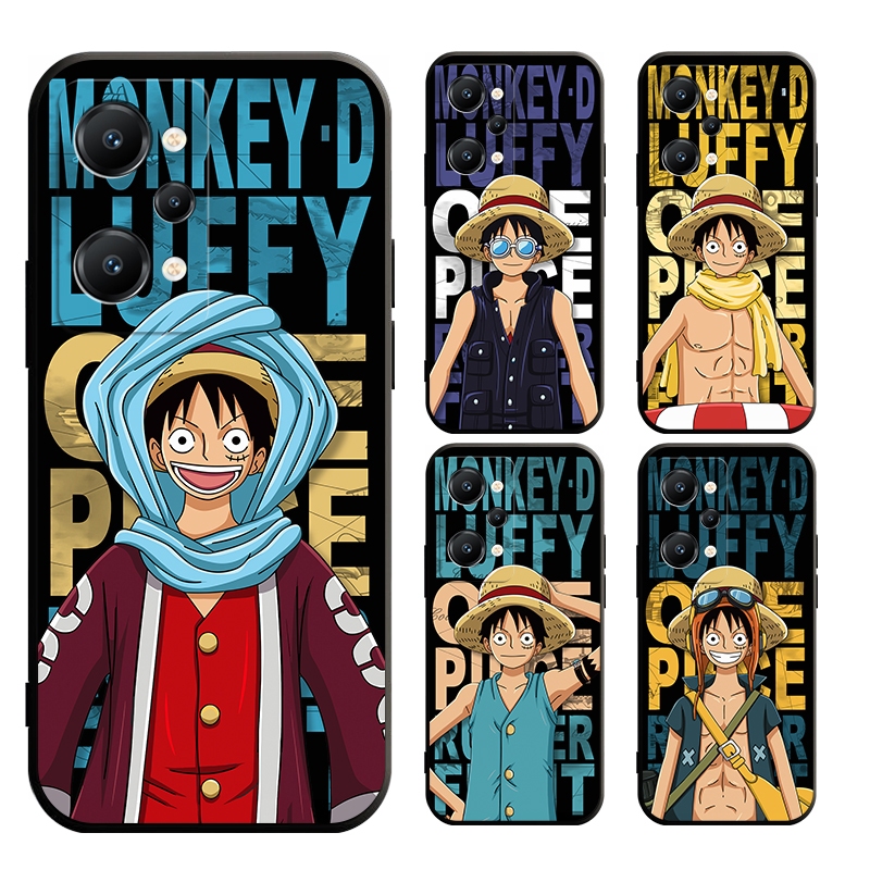 เคสสําหรับrealme GT NEO 3T 2T 3 PRO 240W 4G 5G master edition One Piece Luffyกรณีสีดํานุ่ม