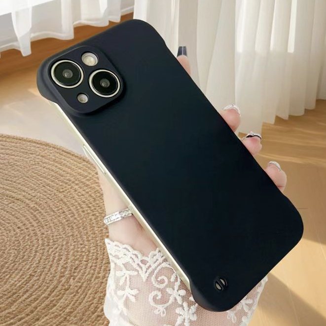 Ultra Thin Slim Frameless Matte Breathable ความร้อน Dissipate Hard PC เคสโทรศัพท์กันกระแทกสําหรับ IPhone 16 15 14 13 12 11 Pro Max Plus คลุมทั้งหมดเลนส์เคสป้องกันกล้องฝาครอบ