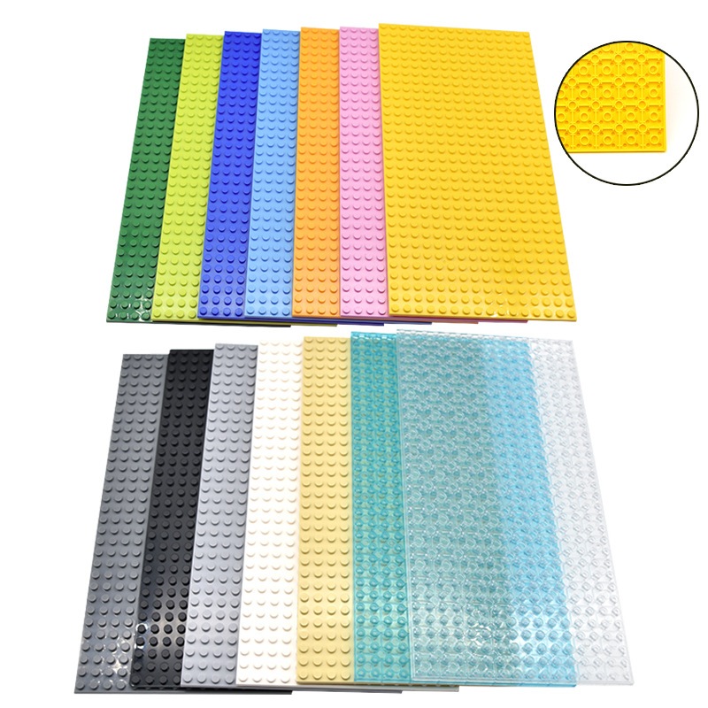 Creative DIY building block ผนังสองด้าน Baseplate แผ่นฐาน 12.8 * 25.6 ซม.