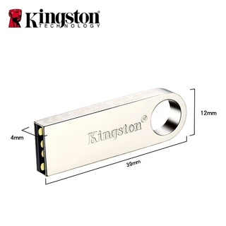 Kingston แฟลชไดรฟ์ USB 2.0 โลหะ Pendrive1GB 2GB 4GB 8GB 16GB 32GB 64GB 128GB 1TB
