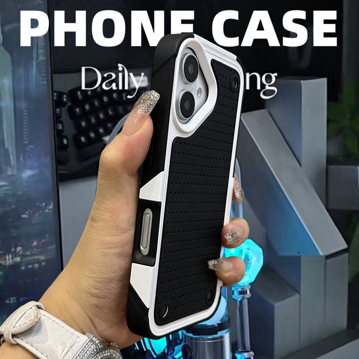 【Thickened Outdoor hard case/Black】เคส compatible for iPhone 16 Pro Max case