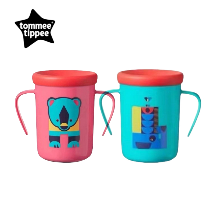 Tommee Tippee 360° Easi-flow Deco Trainer / ถ้วยบีกเกอร์ 200ml 6M+