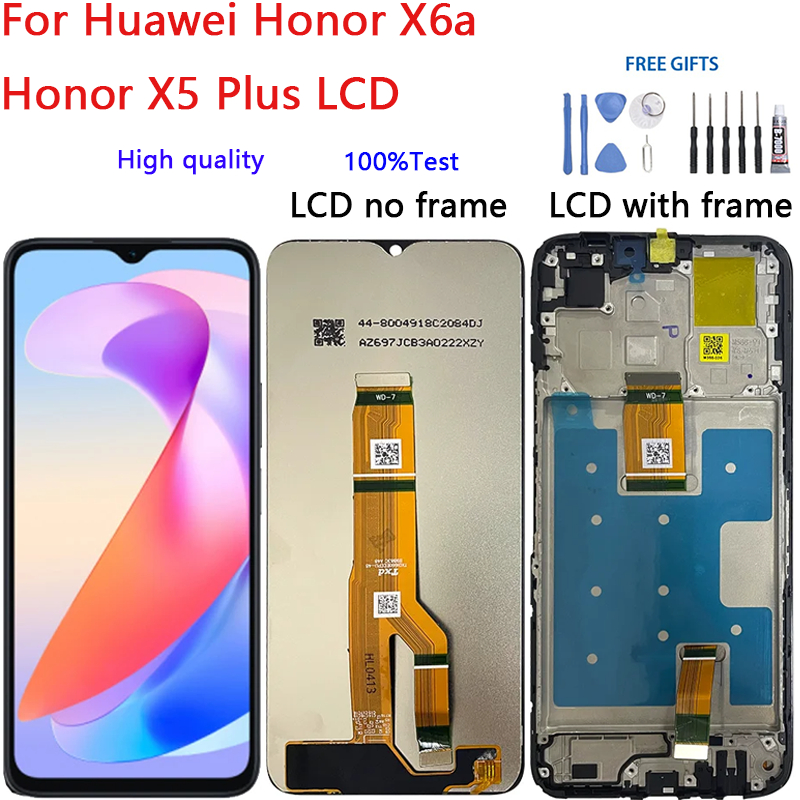 คุณภาพสูง LCD สําหรับ Huawei Honor X6a/Honor X5 Plus, WDY-LX1, WDY-LX2, WOD-LX1, WOD-LX2, WOD-LX3 จอ