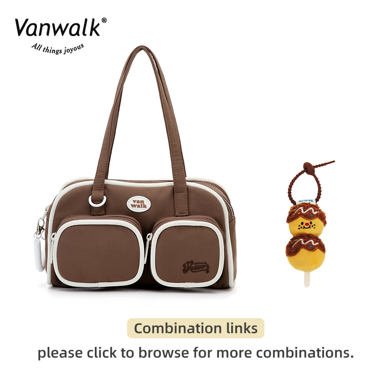 Vanwalk (V2229+ จี้อาหาร )Summer Noon Tea ญี่ปุ่นน่ารัก Sweetheart Girl One Shoulder Underarm Bag