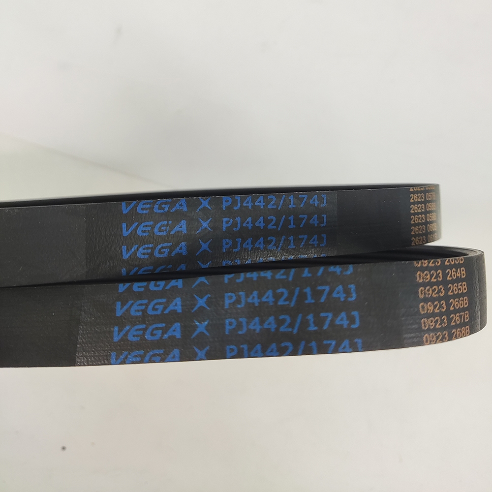 VEGA V-belt PJ442 174J 6ribs เข็มขัดเกียร์สีน้ําเงิน สายพานหลายร่อง สายพานมอเตอร์หลายร่อง