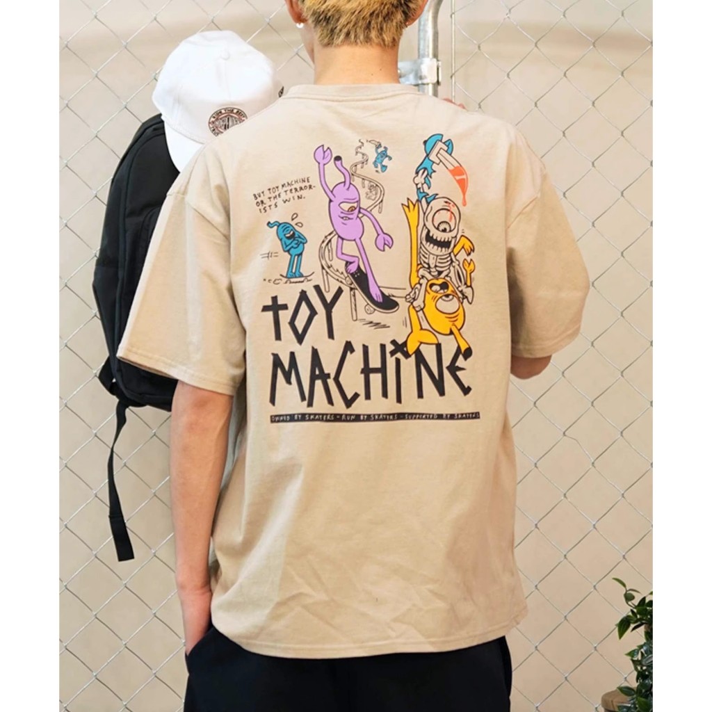 Toy MACHINE Toy เสื้อยืดแขนสั้นพิมพ์ลาย MTMSEST8 ด้านหลัง