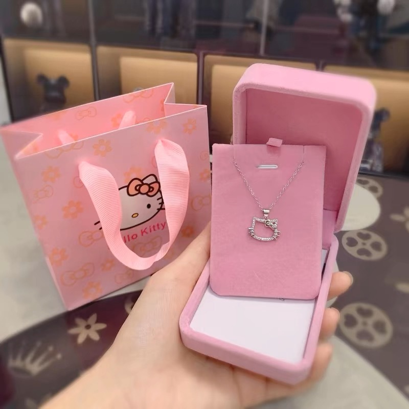 เกาหลีแฟชั่นเพชร blessed กระเป๋าสร้อยคอผู้หญิงสีทอง ins ของขวัญวันเกิดนักเรียน
