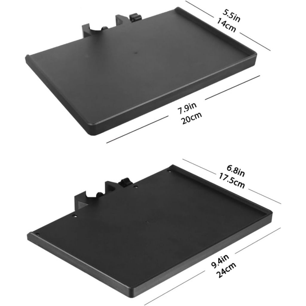 2 ชิ้น Universal ไมโครโฟนขาตั้งถาด,ปรับ Clamp-On Rack ถาดสําหรับเพลงแผ่น,สตรีมมิ่งสด,คาราโอเกะ,บันทึก,ขาตั้งเพลงอุปกรณ์เสริม(5.5X7.9in,6.8X9.4in)