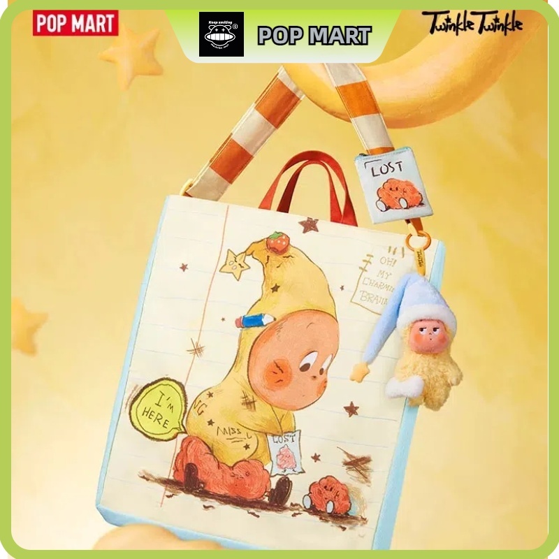 ป๊อปMart Star People We Are All Star People Series Canvas Bag ของขวัญอุปกรณ์ต่อพ่วงอินเทรนด์