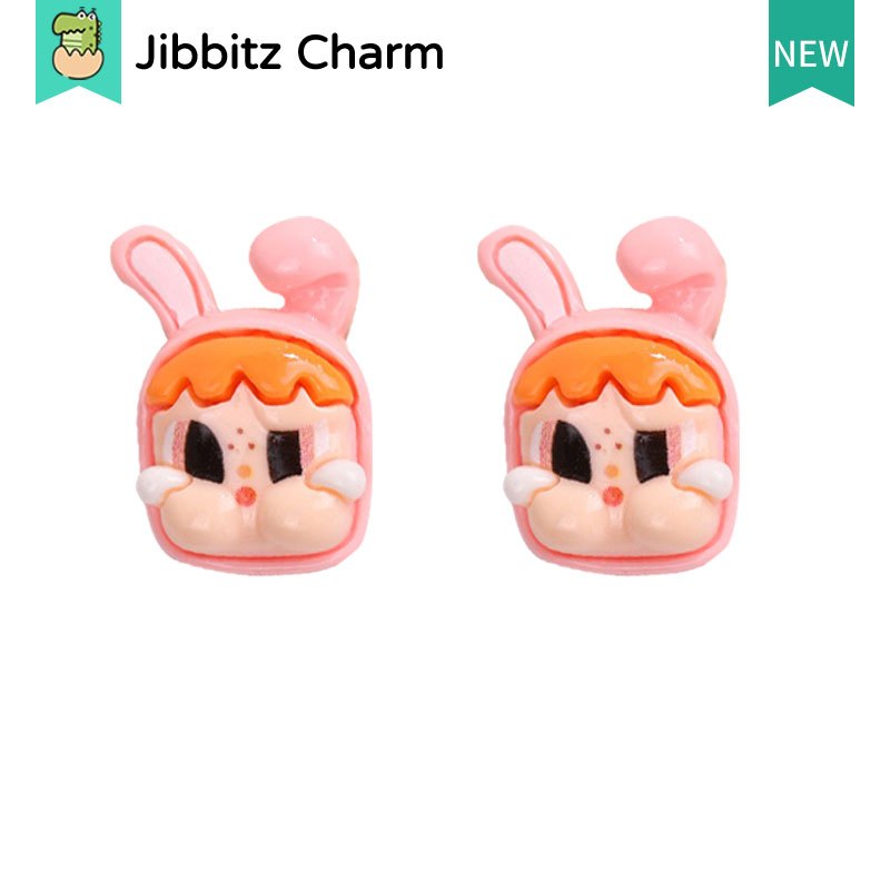 Jibbits 6pcs รองเท้า charm jibbitz crybaby แฟชั่นสร้างสรรค์น่ารักรองเท้าแตะรองเท้า Comfort จิ๊บบิท DIY รองเท้าหัวเข็มขัด