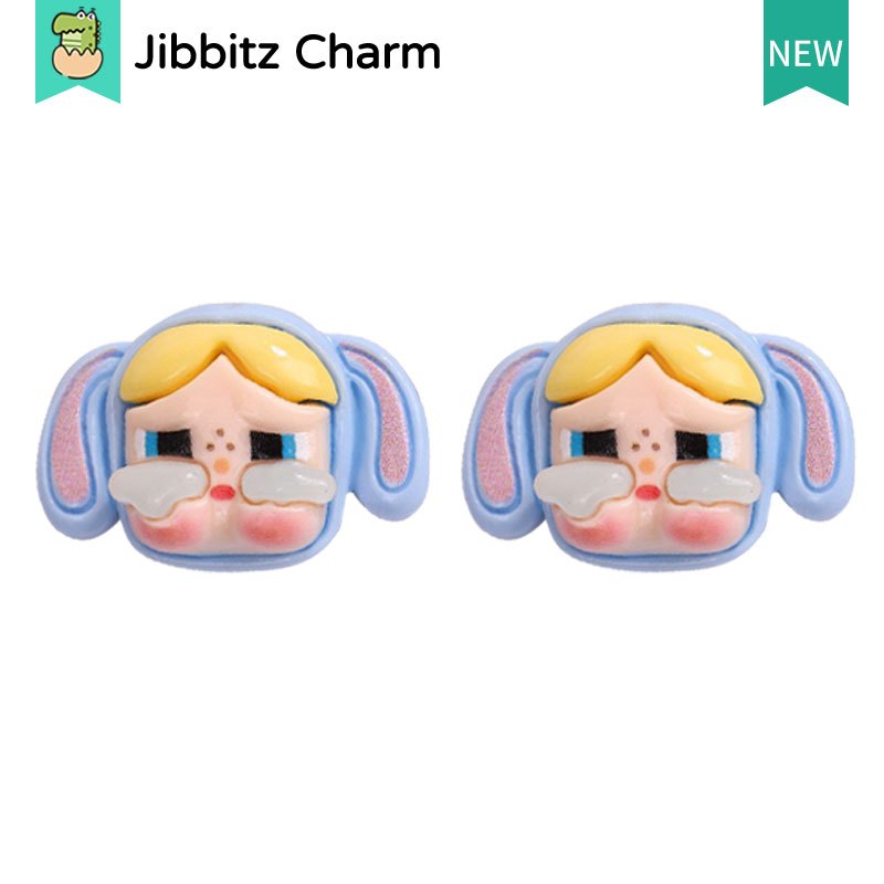 Jibbits 6pcs รองเท้า charm jibbitz crybaby แฟชั่นสร้างสรรค์น่ารักรองเท้าแตะรองเท้า Comfort จิ๊บบิท DIY รองเท้าหัวเข็มขัด