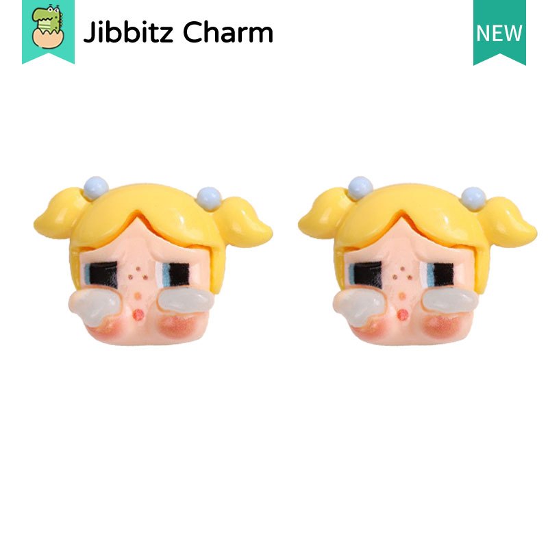 Jibbits 6pcs รองเท้า charm jibbitz crybaby แฟชั่นสร้างสรรค์น่ารักรองเท้าแตะรองเท้า Comfort จิ๊บบิท DIY รองเท้าหัวเข็มขัด
