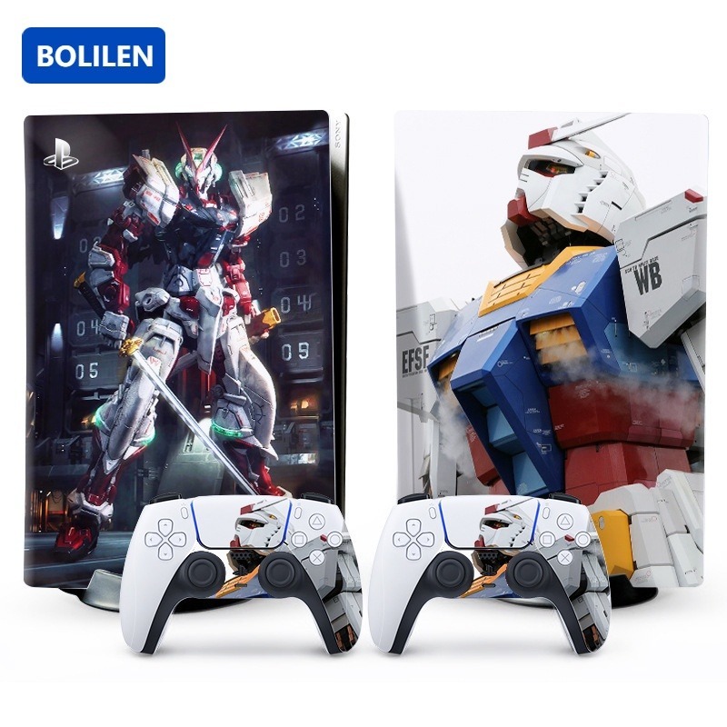 Decal Skins สําหรับ PS5 Slim, น่ารักอะนิเมะเกม Protector Wrap ชุดป้องกัน Faceplate สติกเกอร์สําหรับ Playstation 5 Slim คอนโซลและคอนโทรลเลอร์ Digital Edition / Disk CD รุ่น