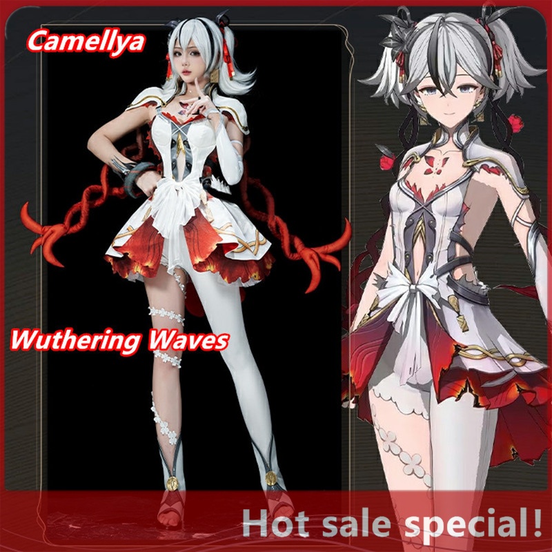Camellya cos Wuthering Waves คอสเพลย์เกมอะนิเมะเครื่องแต่งกายฮาโลวีนการ์ตูนแสดงเครื่องแต่งกายเสื้อผ้าผู้หญิง