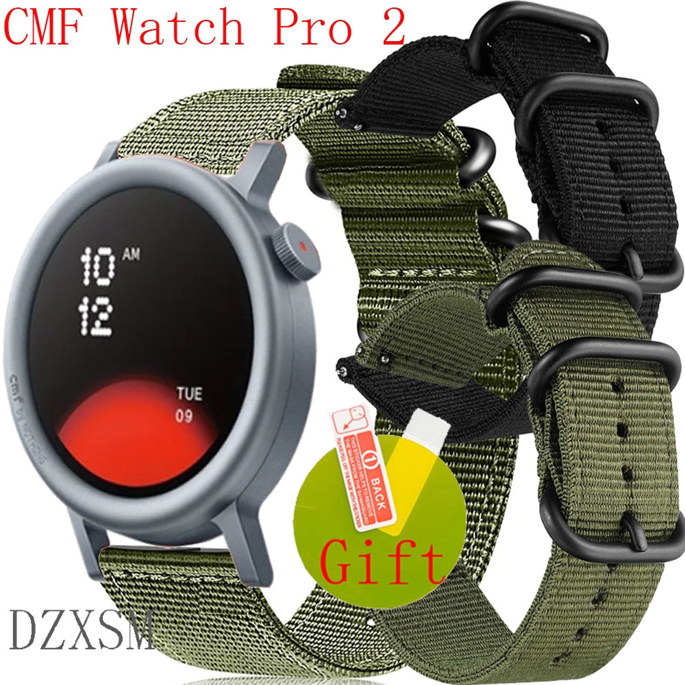 Cmf นาฬิกา Pro 2 หน้าจอป้องกันฟิล์มสายไนลอนสําหรับ CMF นาฬิกา Pro2 SmartWatch Band สายรัดข้อมือกีฬา Watchband สร้อยข้อมืออุปกรณ์เสริม