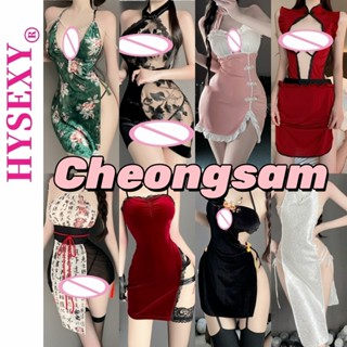 กี่เพ้าจีนสุภาพสตรีชุดจีนแบบดั้งเดิมเครื่องแต่งกายเซ็กซี่ผ่า…