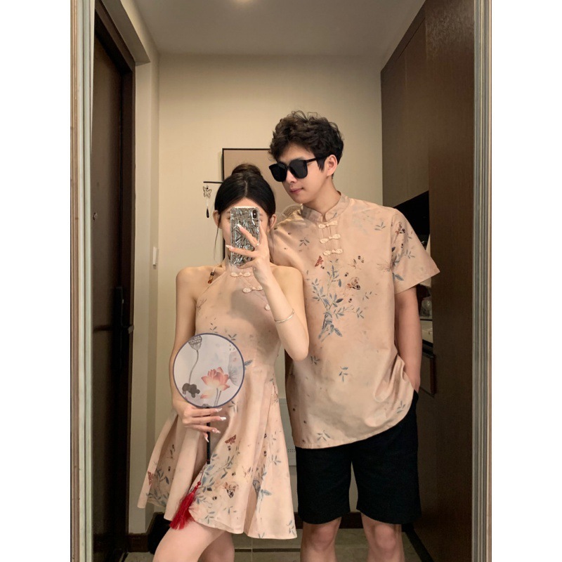 ชุดคู่ ผู้ชาย เสื้อผู้หญิง ชุด 2025 ตรุษจีน ปีงู สวมใส่แบบดั้งเดิม