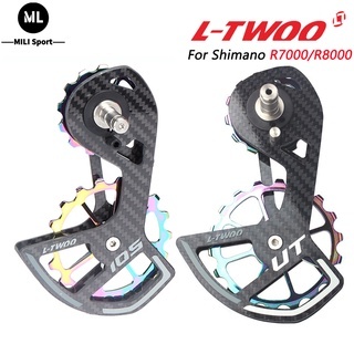 Ltwoo 105 R7000 R8000 5800 6800 จักรยานแบริ่งเซรามิคคาร์บอนไฟเบอร์ Pulley ชุดด้านหลัง Derailleur ล้อสําหรับ Shimano Sram E-tap RD LTWOO ไก่ใหญ่ขา