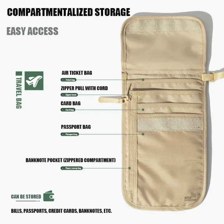 สีใหม่ MOBI GARDEB Outdoor Travel Mens and Womens Leisure Close fit ID Bag สามารถ Crossed Antift Bag กระเป๋าสตางค์น้ําหนักเบาอเนกประสงค์