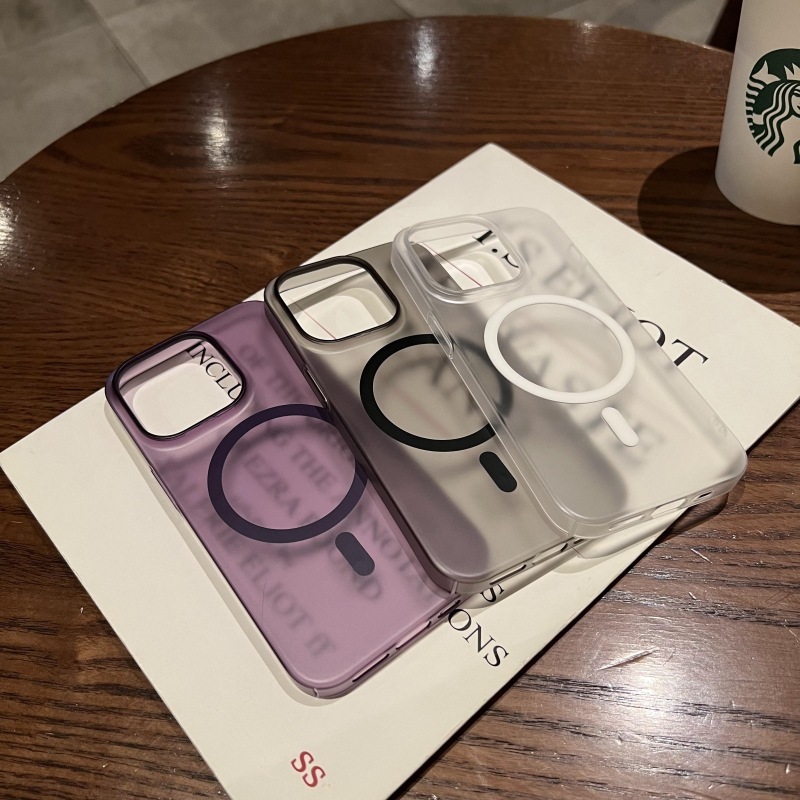 Frosted Hard Shell ใช้งานร่วมกับ iphone11 12 13 14 15 16 pro max 16 PLUS 15 PLUS 14 PLUS ผิวรู้สึกพรีเมี่ยมผู้ชายผู้หญิงเคสโทรศัพท์