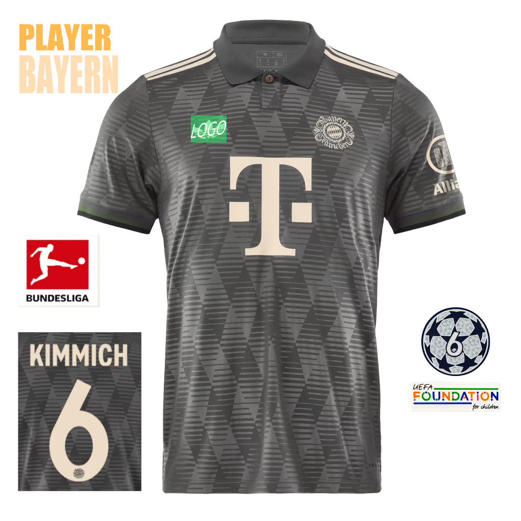 24-25 รุ่นพิเศษของบาเยิร์น [รุ่นผู้เล่น] เสื้อฟุตบอล * คุณภาพสูง * เสื้อยืดกีฬา