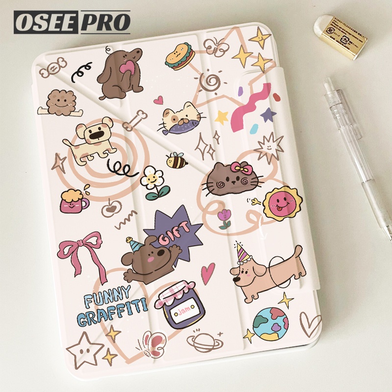 Osee Pro ipad caseY-fold flip cover 720° หมุนเคสทาสีแม่เหล็กแบบถอดได้สําหรับ iPad pro 13 เคสไอแพดโปร11 Air 13 นิ้ว เคส ipad air 4 เคสไอแพด air 5 ไอแพด air 6 (2020/2022/2024) ipad gen 7 เคสไอแพด gen 8 9 เคสไอแพด gen 10 mini 6 mini 7 เคสอัจฉริยะแบบแม่เหล็ก