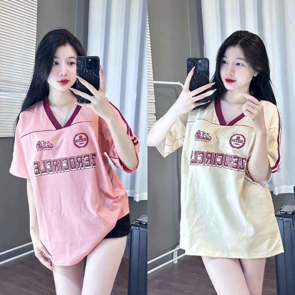 สไตล์เกาหลี เสื้อยืด Unisex พิมพ์ลาย ZEROCI เสื้อยืดแขนกลางหลวมขนาดใหญ่ Street สวมใส่สําหรับผู้หญิงเทรนด์ร้อน 2567