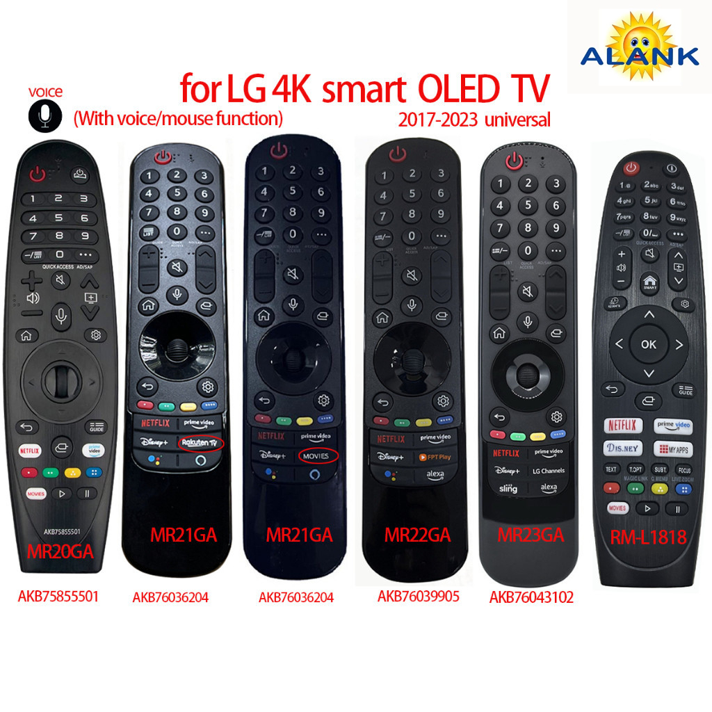 Magic remote รีโมททีวี LG Smart TV รีโมท สั่งงานด้วยเสียง เมาส์ AN-MR20GA AKB75855501 FOR 2017-2020