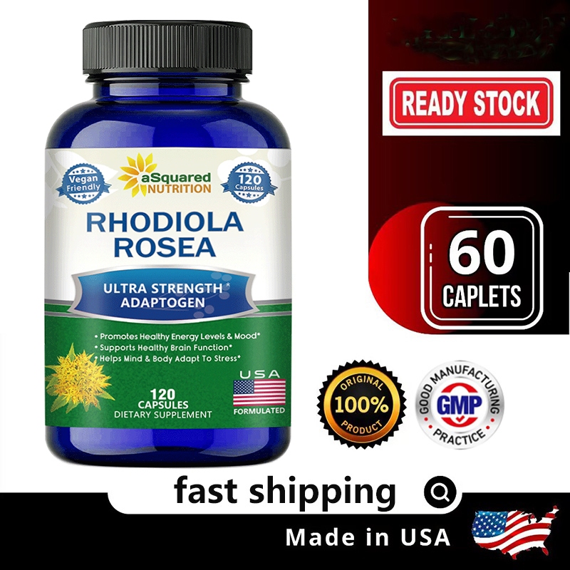 rhodiola rosea สมุนไพร ปรับสมดุลร่างกาย ปรับฮอร์โมน เสริมภูมิคุ้มกัน ช่วยนอนหลับ ลด ซึมเศร้า อ่อนเพลีย ผ่อนคลาย 120 Capsules