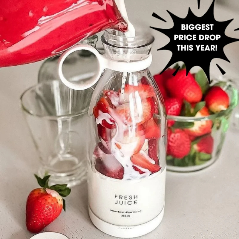 ปั่นผลไม้ เครื่องปั่นผลไม้ เครื่องปั่น พกพา ขวดปั่นน้ำผลไม้ 420ml แก้วปั่นผลไม้ 6 ใบมีด ที่ปั่นน้ําผลไม้ ชาร์จ USB