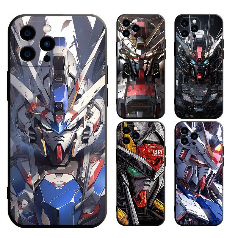 เคสสําหรับ iphone 12 13 14 PLUS PRO MAX MINI GUNDAM TPU Matte Cover Soft Case